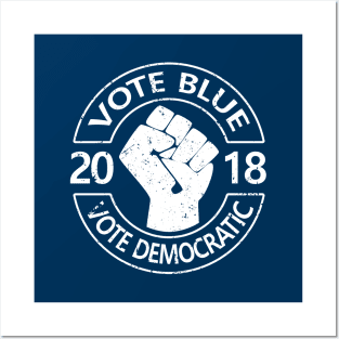 Vote Blue Vote Democrat Posters and Art